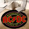 1pc AC/DC High Voltage Rock N Roll Australia EST 1973 Round Carpet, Made of Polyester,Perfect for Decorating Office Chairs, Living Rooms Fplt807