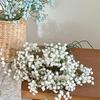 Baby's Breath Artificial Flowers White Real Touch Faux Gypsophila Flowers for Wedding Party Home Garden Decor