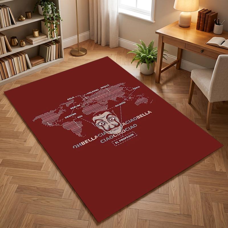 Money Heist (1) Office carpets suitable for living rooms bedrooms offices and kitchens a gift for modern home decor