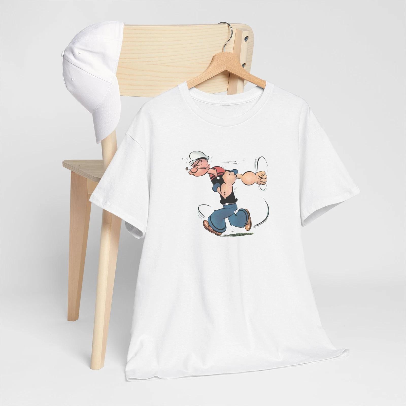 

Vintage Saturday Morning Cartoons Tee, Unisex T-Shirt, Popeye, Retro XL