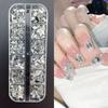 Nail Art Accessories Mini Nail Drills Color Special-Shaped Flat Bottom Drills White Pink Champagne Super Flash Nail Accessories
