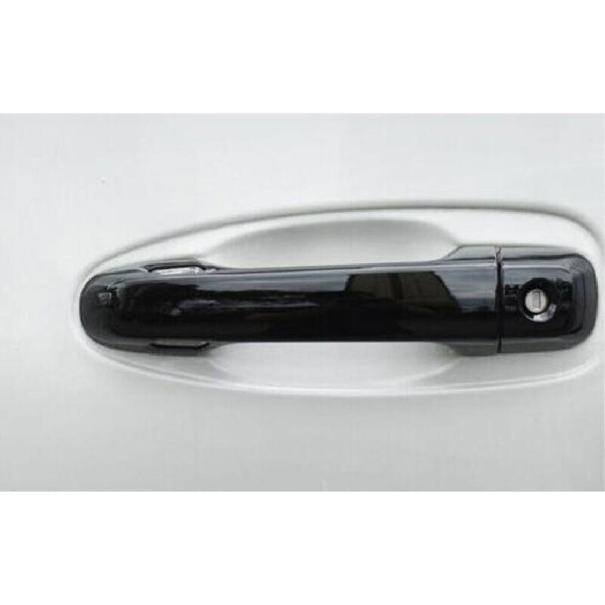 For Lexus GX460 2010-2022 Glossy Black Side Smart Door Handle Cover Trim 8pcs