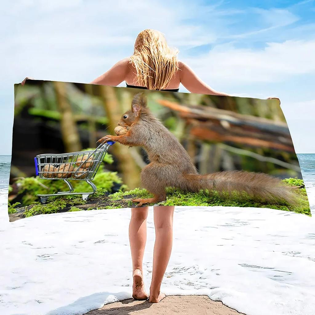 Beach Towel Large Beach Towels Oversized Cool Towel Pool Towel Microfiber Beach Towels Absorbent Lightweight, Soft and Quick Dry
