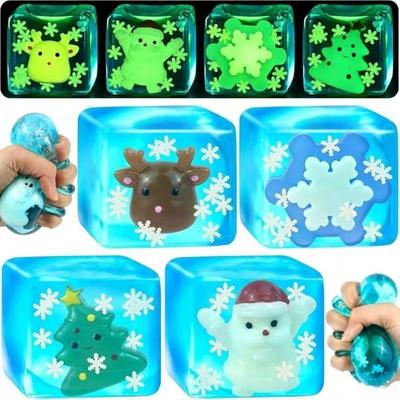Slow Rebound Design Sensory Fidget Toy Slow Rebound Squeeze Toy  Christmas Night Light Use