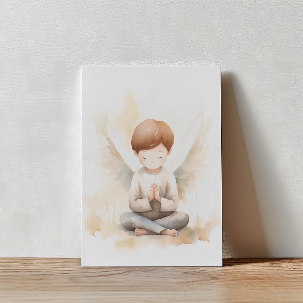Poster Pious Contemplation Poster Pious Contemplation, 30X40 Cm, Dark Brown Wooden Frame, 230 Gsm Matte Paper