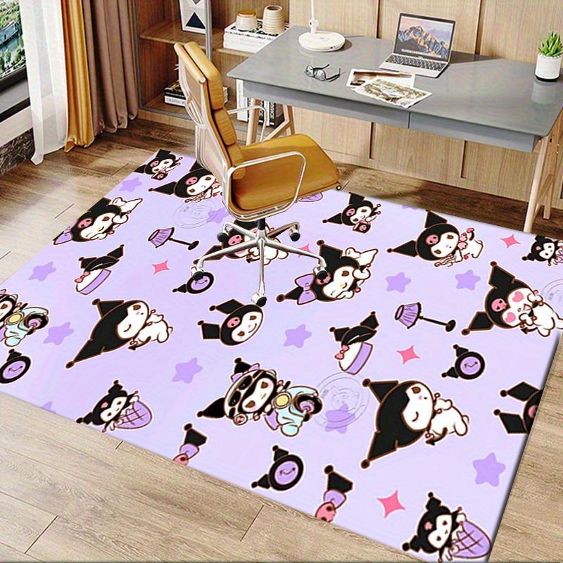 Office Rug Kawaii, Characters Anti-Slip Rug, Machine Washable for Living Room, Bedroom, Office, Multiple Sizes, Bedroom Mat, Decorative Mat, Durable M