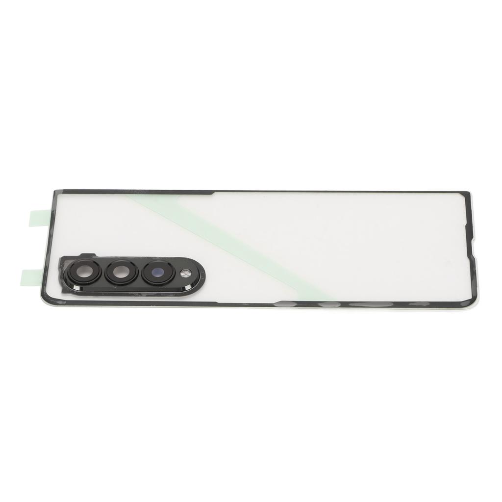Cover Posteriore in Vetro Trasparente per Cellulare Sostitutiva per Fold 3 5G F926 con Supporto per Telefono e Foro per Obiettivo Fotocamera
