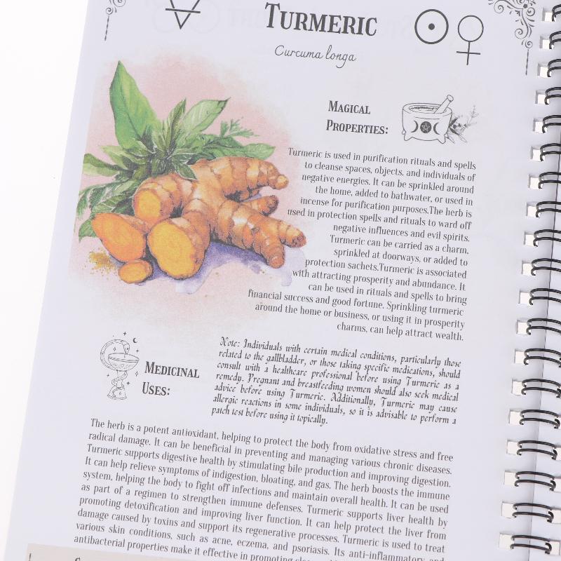 Natural Healing Guide Spiral Bound Herbal Book With Step-By-Step Recipes For Heart Health Blood Pressure And Focus Enhancement