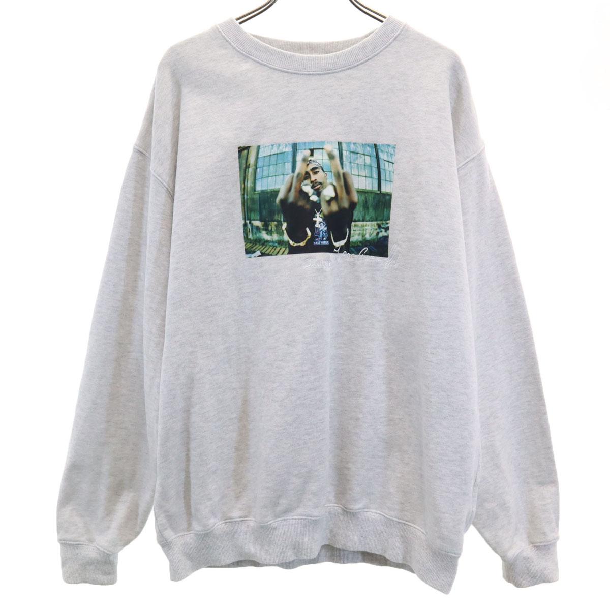 XLARGE 2PAC Тренировочный лонгслив M Светло-серый Мужской Б/у