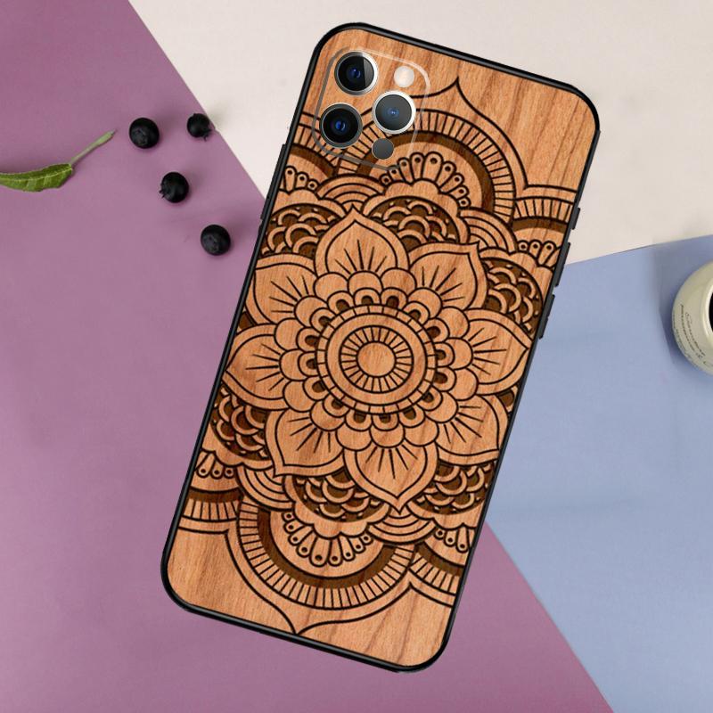 Buddha Jesus Guadalupe Holz Handyhülle Für iPhone 17 16 15 14 11 12 13 Pro Max Plus 12 13 mini 16e 17 Air Bumper Hülle