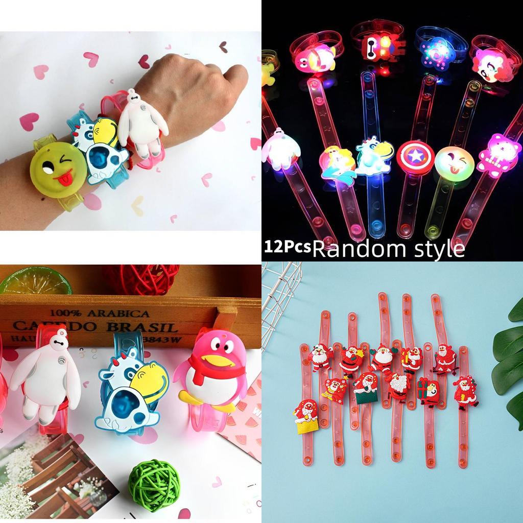 Bright Christmas Glow Bracelets Toys Stocking Stuffers Gift Birthdays Party Supplies