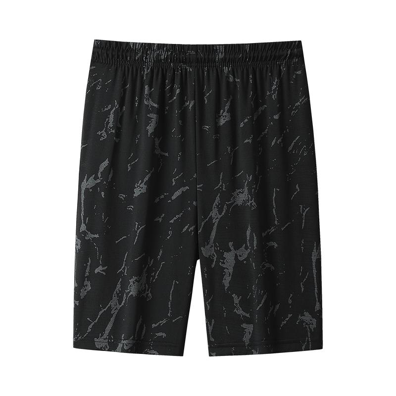 Plus Size Ice Silk Shorts, Ice Silk Five Quarter Shorts, Casual Sports Men's Shorts, Ice Silk Running Fitness Quick Drying Pants
