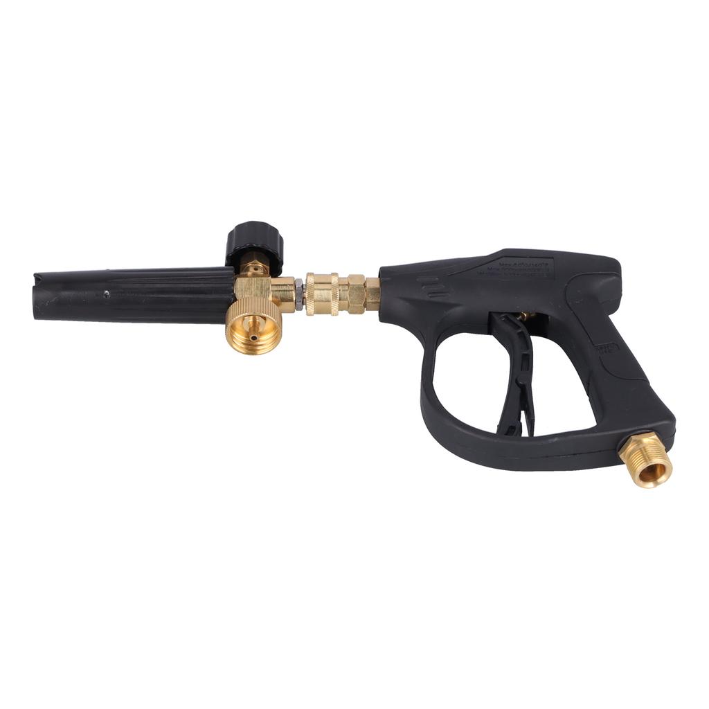 Schaumpistole Multifunktion Hochdruck Autowaschanlage Wasserpistole mit 5 Düsen Schaumflaschen-Set M22x1.5mm