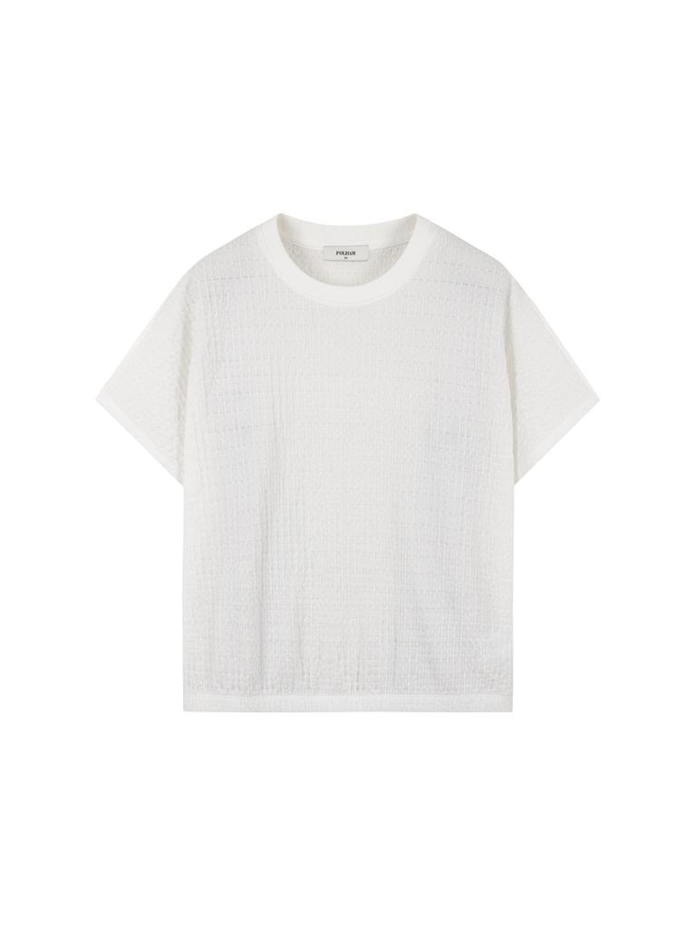 Polhaem Women'S Crinkle Short Sleeve T-Shirt_Phg2Ts2560