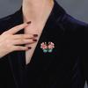 Elegant Floral Butterfly Brooch Alloy Accessory Unique Styles for Dresses Coats Portable and Stylish