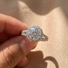 925 Sterling Silver for Women Rings with Cubic Zirconia Luxury Engagement Rings Fashion Wedding Party Fine High Quality Jewelry