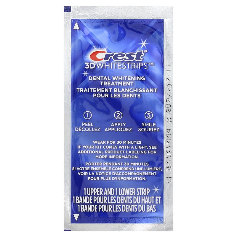 3D Whitestrips, Enamel Safe Dental Whitening Kit, Noticeably White, 20 Strips