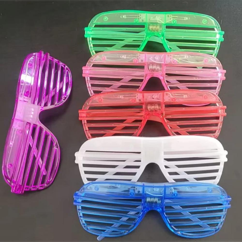 10/20/30PCS 3 Modes LED Glasses Glow In The Dark Party Neon Luminous Glasses Birthday Wedding LED Party Supplies