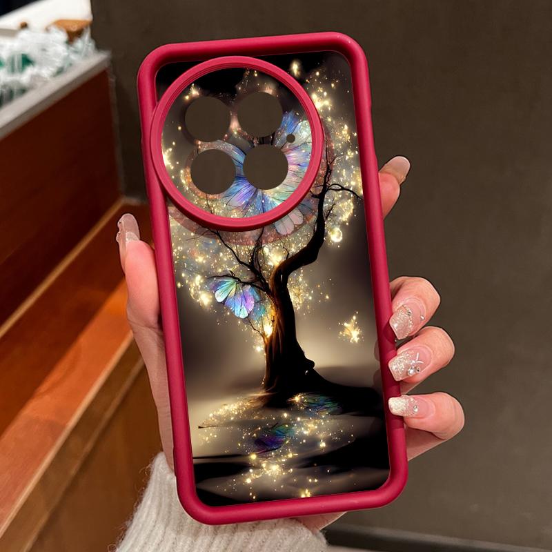 Fantasy Tree Butterfly Pattern Case For OnePlus 15 13 13T 12 Soft Silicone Bumper Cover Funda For Oneplus Nord 5 13R 12R 11R 5G OnePlus Nord 5
