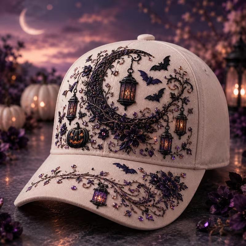 D print Halloween baseball cap women's spring and summer sunshade sun protection cap American style versatile fashion hat sun protection