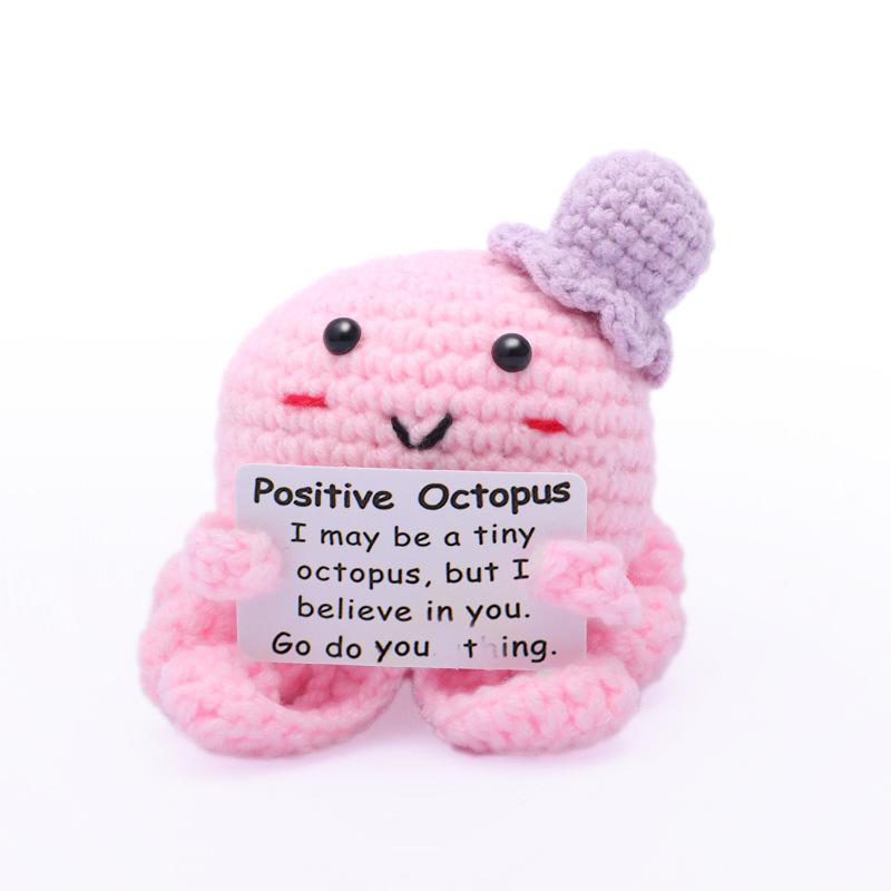 Cute Handwoven Doll Emotional Support Crochet Doll Knitted Mini Animal Lovely Gift Desk Accessories