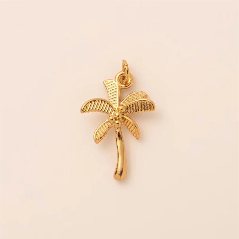 18K Gold Plated Stainless Steel Adjustable Chain with Fruit Pendant for DIY Jewelry
