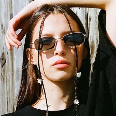 Casual Rectangle Sunglasses Women Men Designer Retro Sun Glasses Female Male Fashion Plain Travel Classic Shades