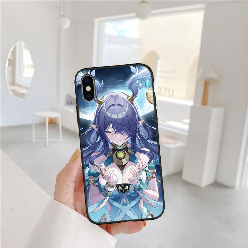 FM26 Genshin Impact Soft Shell Phone Case for iPhone 16 15 14 13 12 Pro Max Plus Mini