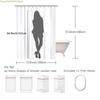 (2D Flat Printing) 1pc, Cute Yorkshire Terrier Dog Shower Curtain Bathroom Curtain with 12 Hooks Machine Washable All Seasons