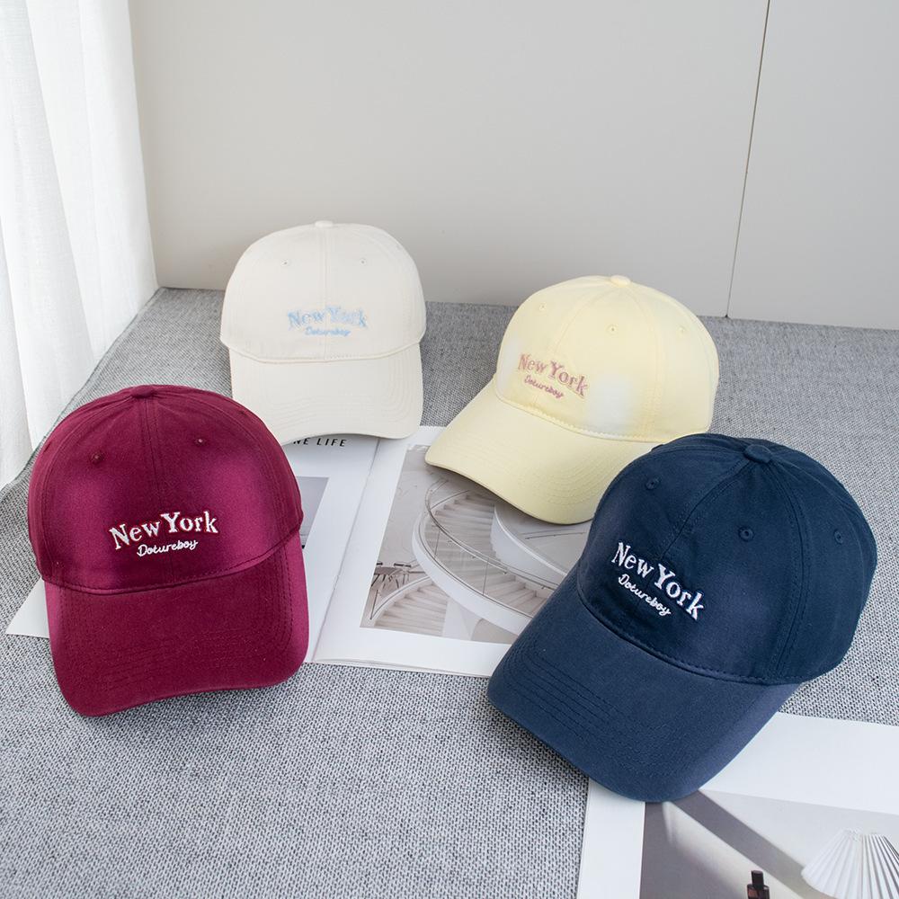 Spring And Summer American Retro Letter Embroidered Baseball Cap Female Street Trend Face Small Peaked Cap Male