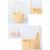 Cartoon Rabbit Ear Storage Basket Multifunctional with Handles Egg Gathering Ornaments Sundries Organizer Easter Festival Gift