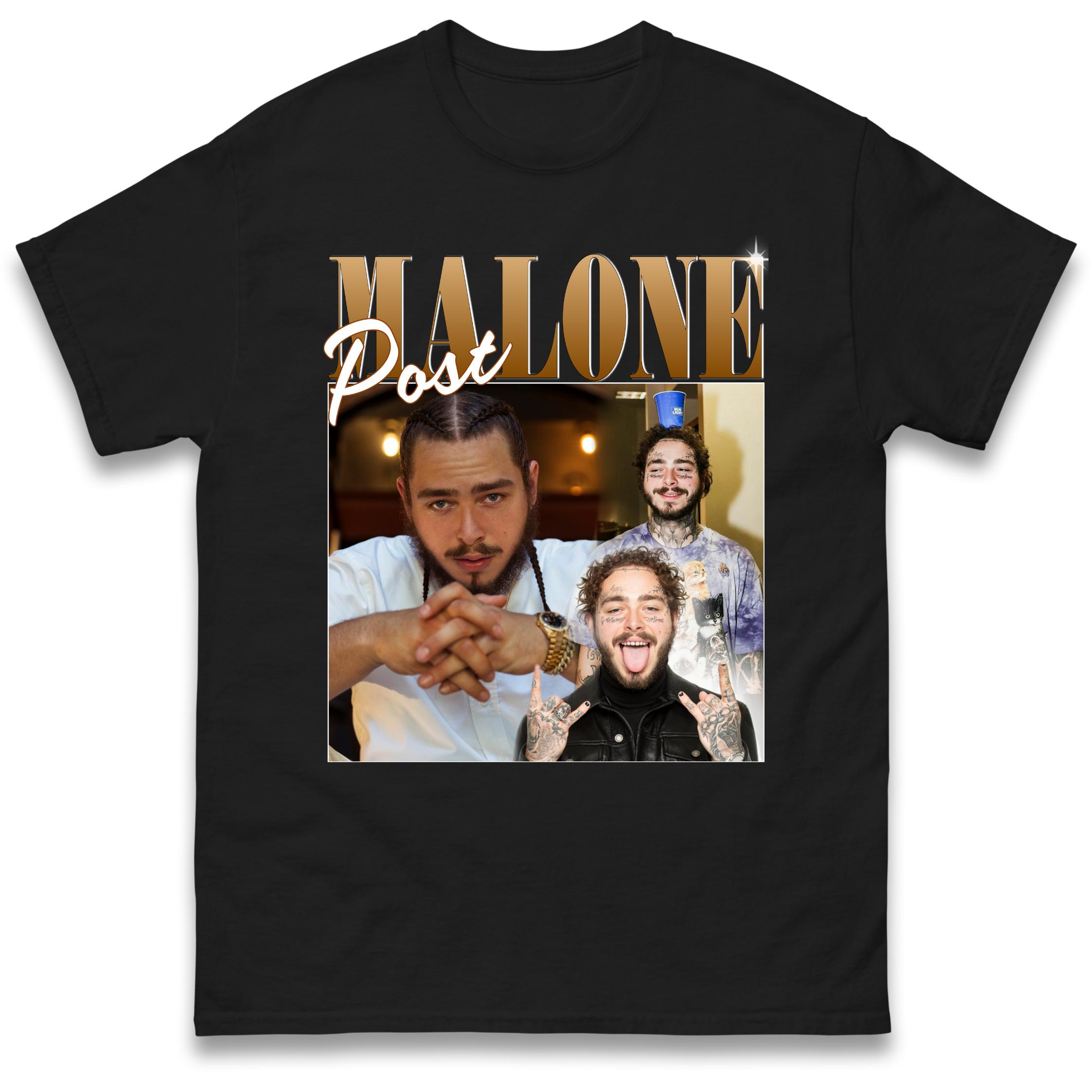 

Post Malone T-Shirt Tshirt Mens Womens Tops Unisex Tees 100% Cotton 3XL