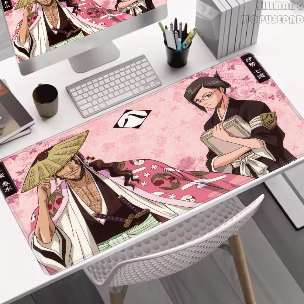Bleach Shunsui Kyoraku Große Anime Schreibtischmatte Großes Mauspads Luxus Desktop Cartoon Gaming Gamer Tastatur Büro Computer Kissen
