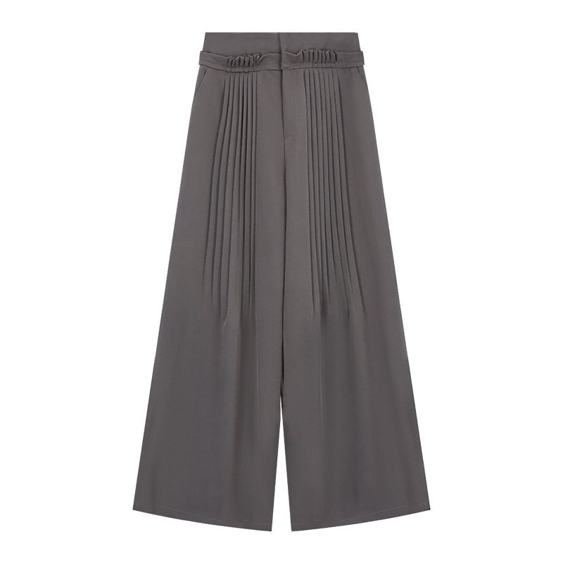 Kumikumi Fashion Set Retro Blooming Print off-the-Shoulder T-shirt Women Summer Casual Pants Wide Leg Pants Two-piece Set