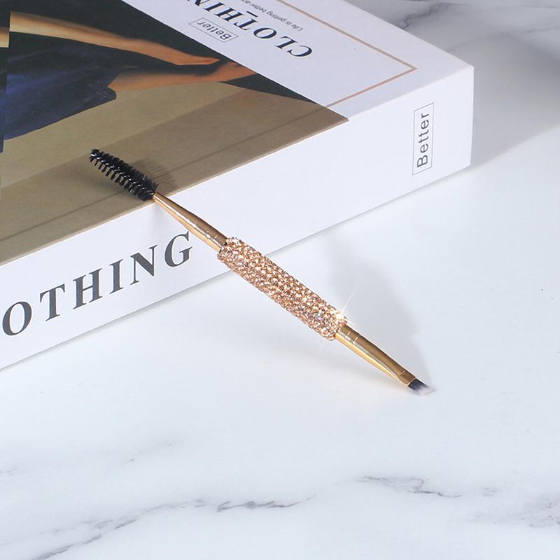 Weiche Wimpernbürsten Ellbogenkonturierung Doppelkopf-Wimpernbürsten Augen Verblenden Kosmetik Make-up Werkzeug