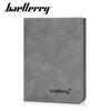 Baellerry Men Short Wallets Casual PU Leather Bifold Card Holder Vintage Design Mini Purse