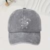 Baseballkappe mit Schildkrötenmuster im Retro-Wasch-Stil, verstellbar, Unisex, ideales Accessoire für Outdoor-Aktivitäten