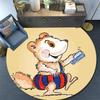 Bobo Siebenschläfer Round Area Rug,Carpet Rug for Living Room Bedroom Sofa Playroom Decor,Non-slip Floor Mat