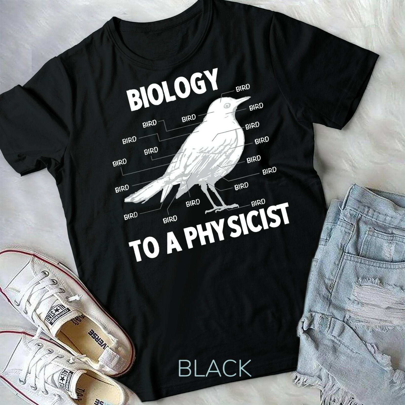 Biology to a Physicist Funny Physics Unisex Youth T-shirt M