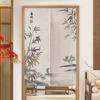 (No rod)Custom Door Curtain Digital Printing Cotton and Cotton Andlinen Door Curtain Fabric Chinese Style Half Curtains Kitchen