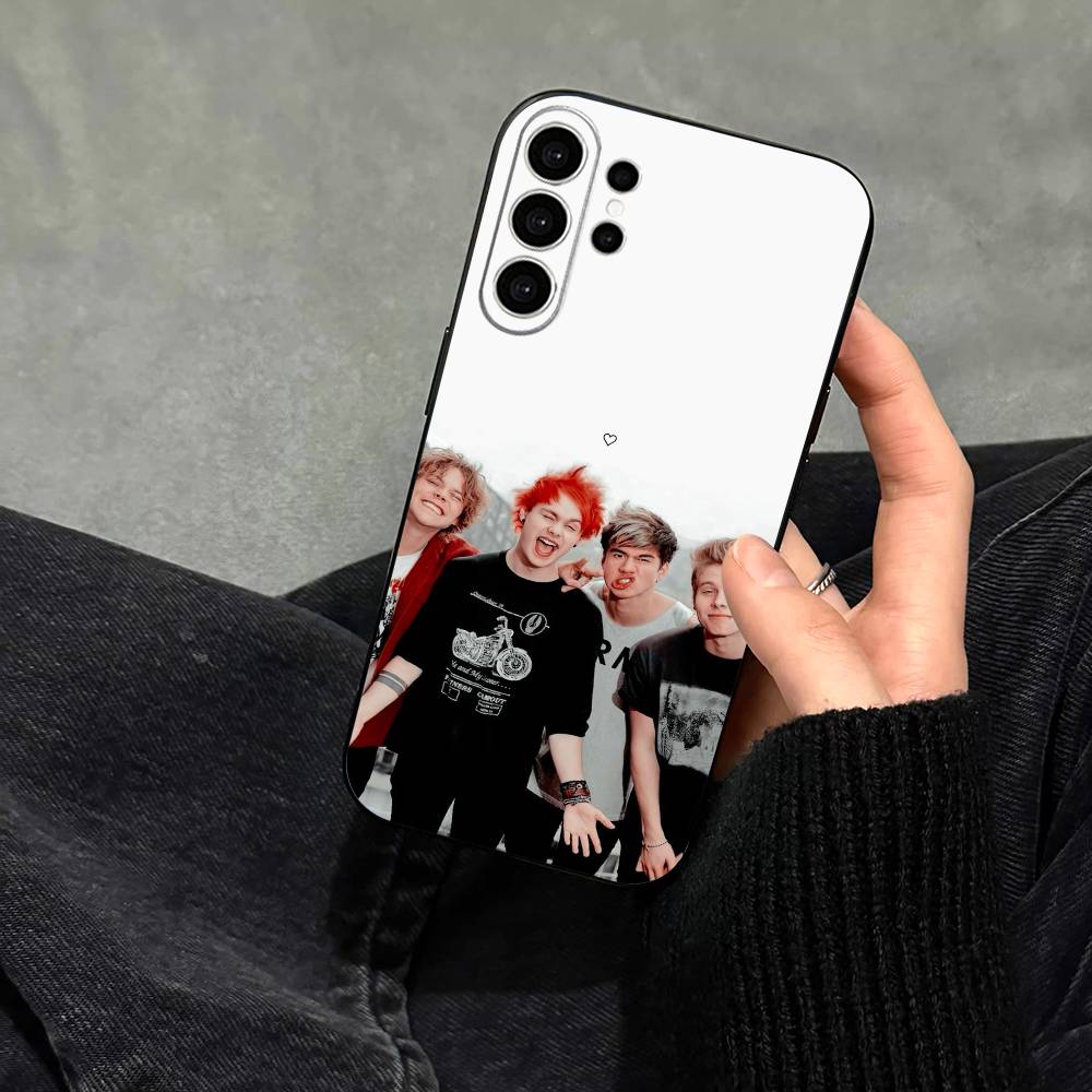 5 Seconds of Summer-5SOS Phone Case For Samsung S25,S24,S21,S22,S23,S30,Ultra,S20,Plus,Fe,Note,10,9,5G Black Cover