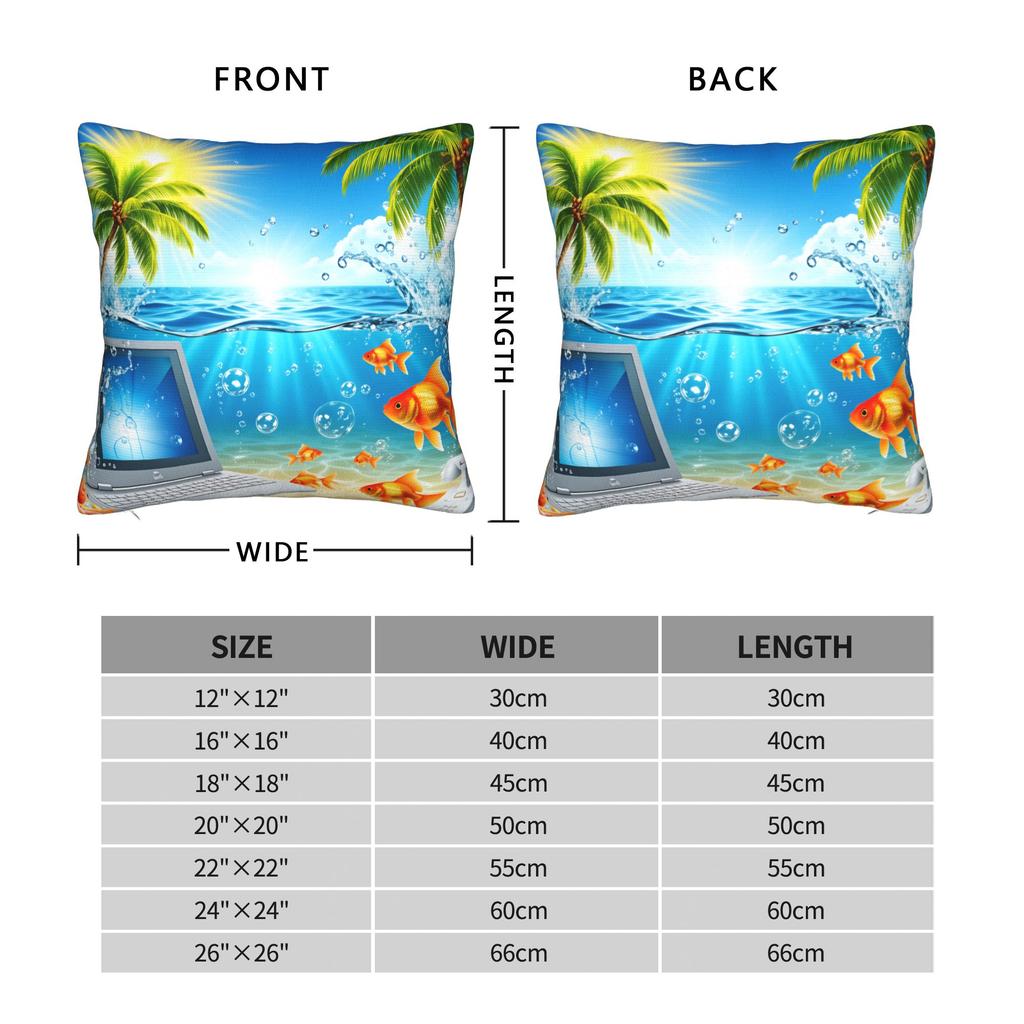 Pillow Cover Frutiger Aero Aesthetic  Retro Trendy Pillow Case For Sofa Car Home Decor Pillowcases