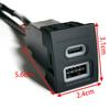 12V/24V Car Dual QC3.0 USB Type-c PD Charger Interface Adapter Charging Socket Fit For POLO 2002 - 2009 Accessories