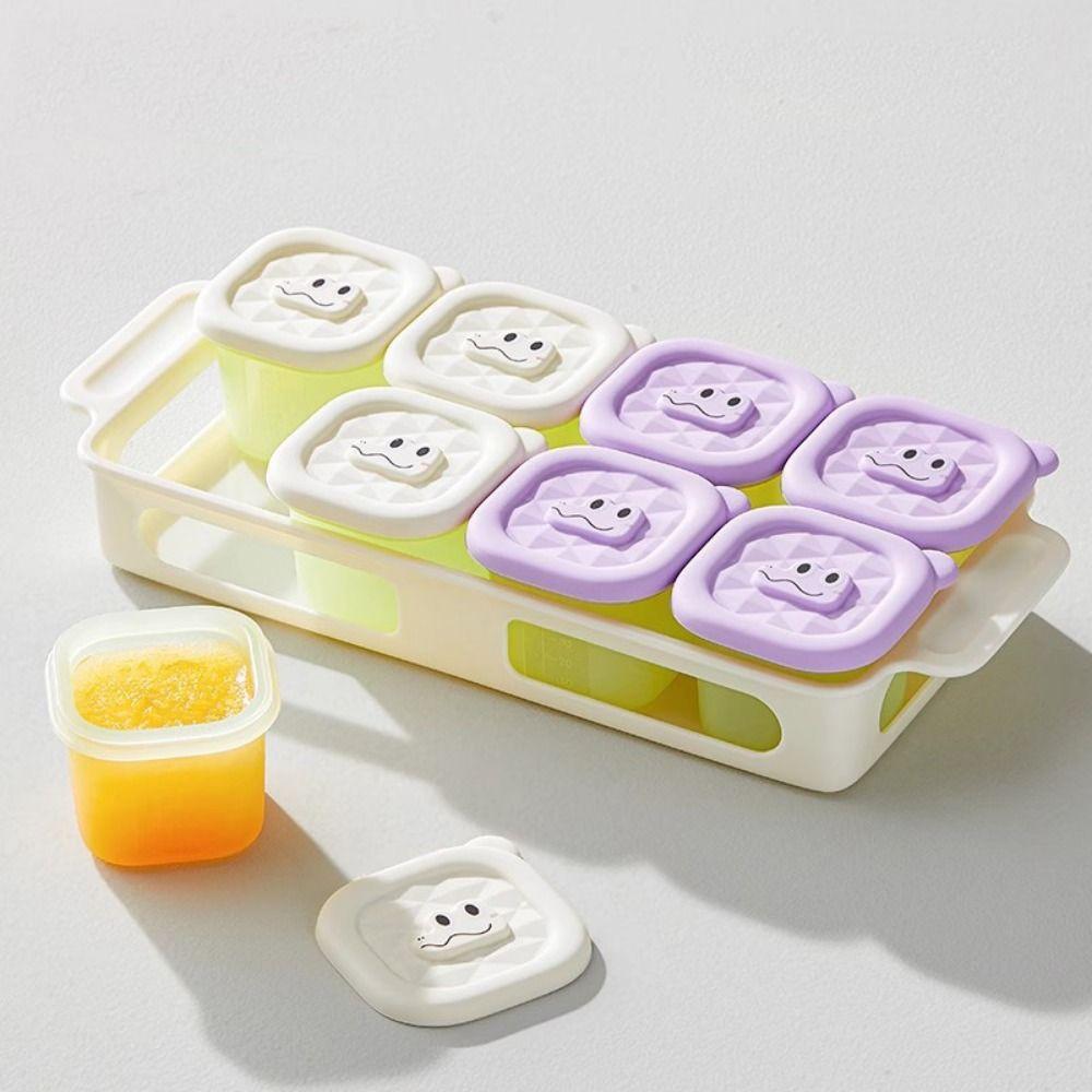 Square Shape Silicone Ice Cube Mold Heat Resistance Food Storage Container  Fruit Storage