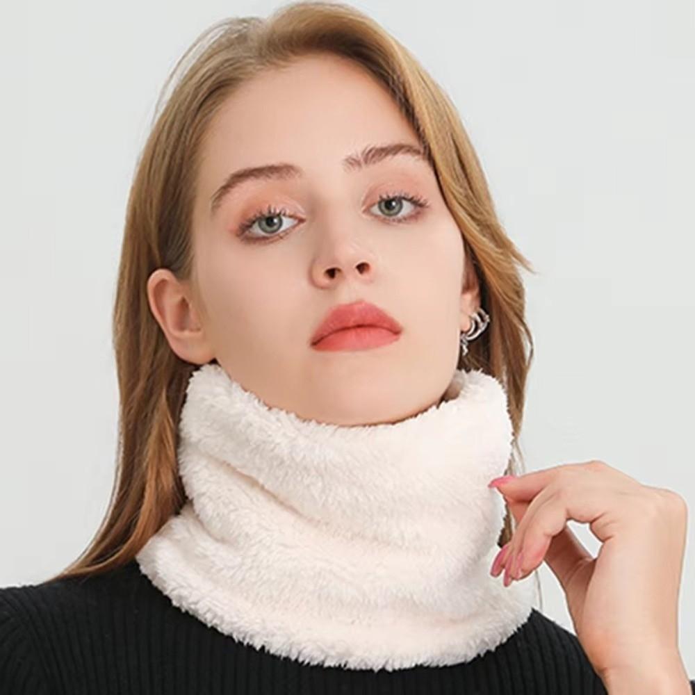 Keep Warm Winter Snood Scarves Plush Neck Gaiter Fashion Cold-proof Collar