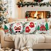 Cartoon Christmas Theme Pillowcase Bedroom Sofa Cushion Cover 100% Polyester Living Room Soft Cushion Pillowcase Home Decor