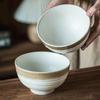 Creative Ceramic Splicing Bowl High Value Retro Fruit Bowl Home Daily Round Rice Bowl Breakfast Porridge Soup Bowl