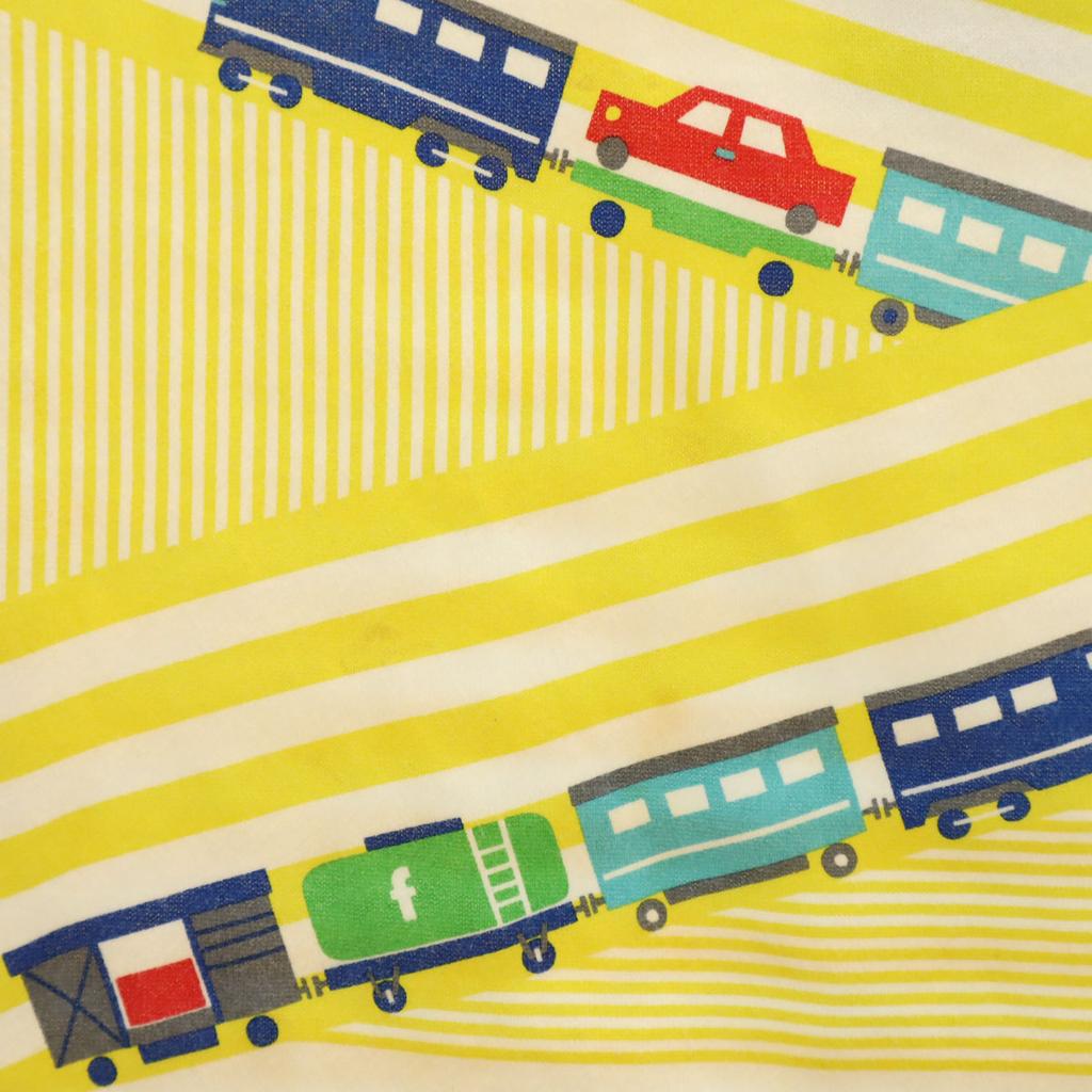 Familiar Made In Japan Freight Train Short Sleeve T-shirt 90 Yellow Kid's Used