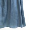 Unused Noble Made In Japan Long Length Bright Satin Front Slit Gathered Skirt Women Used