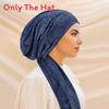 Vintage Rose Pattern Headscarf Hat With Tie Strap For Women Summer And Winter Wear